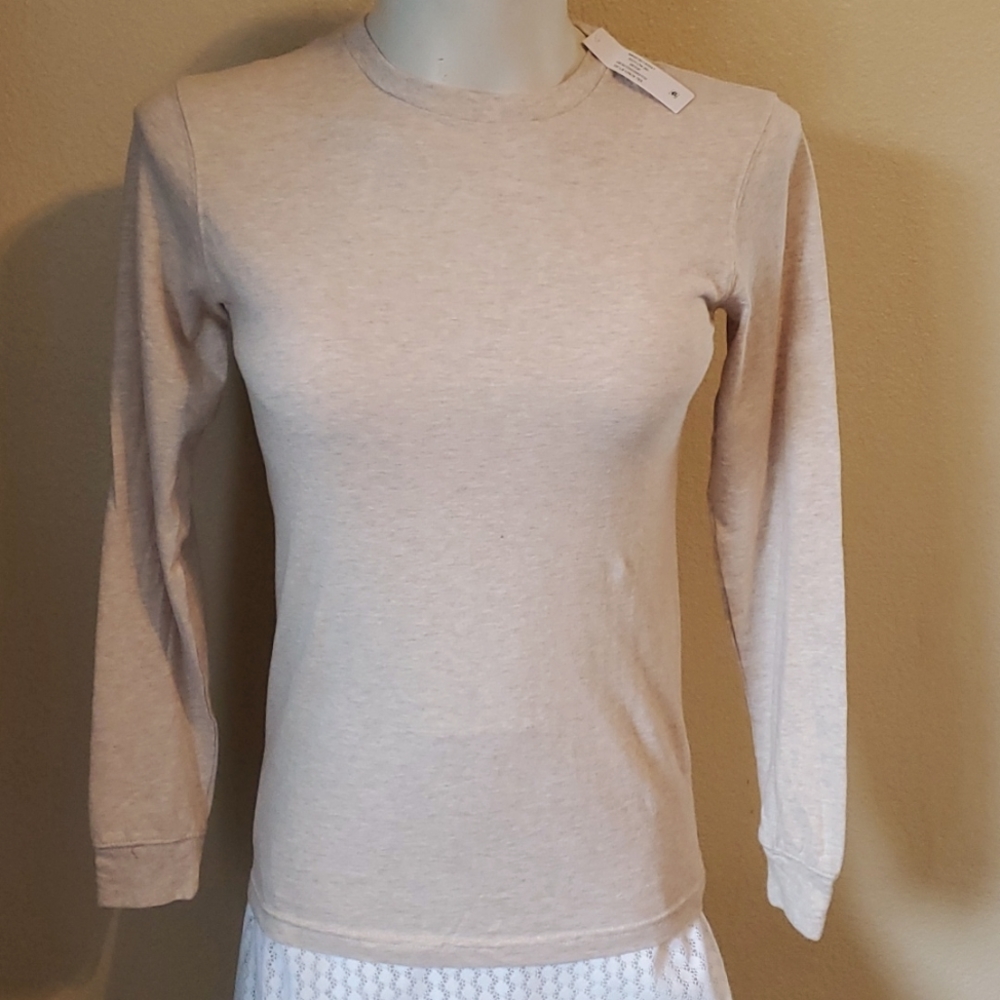 Nwt George Beige Crew T-shirt size S (34-36)